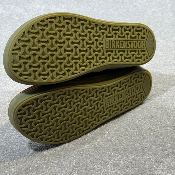 Birkenstock EUC Lille Suede Fleece Lined Boots Red Zip Up Womens 7 EU 38 Winter - Picture 13 of 15